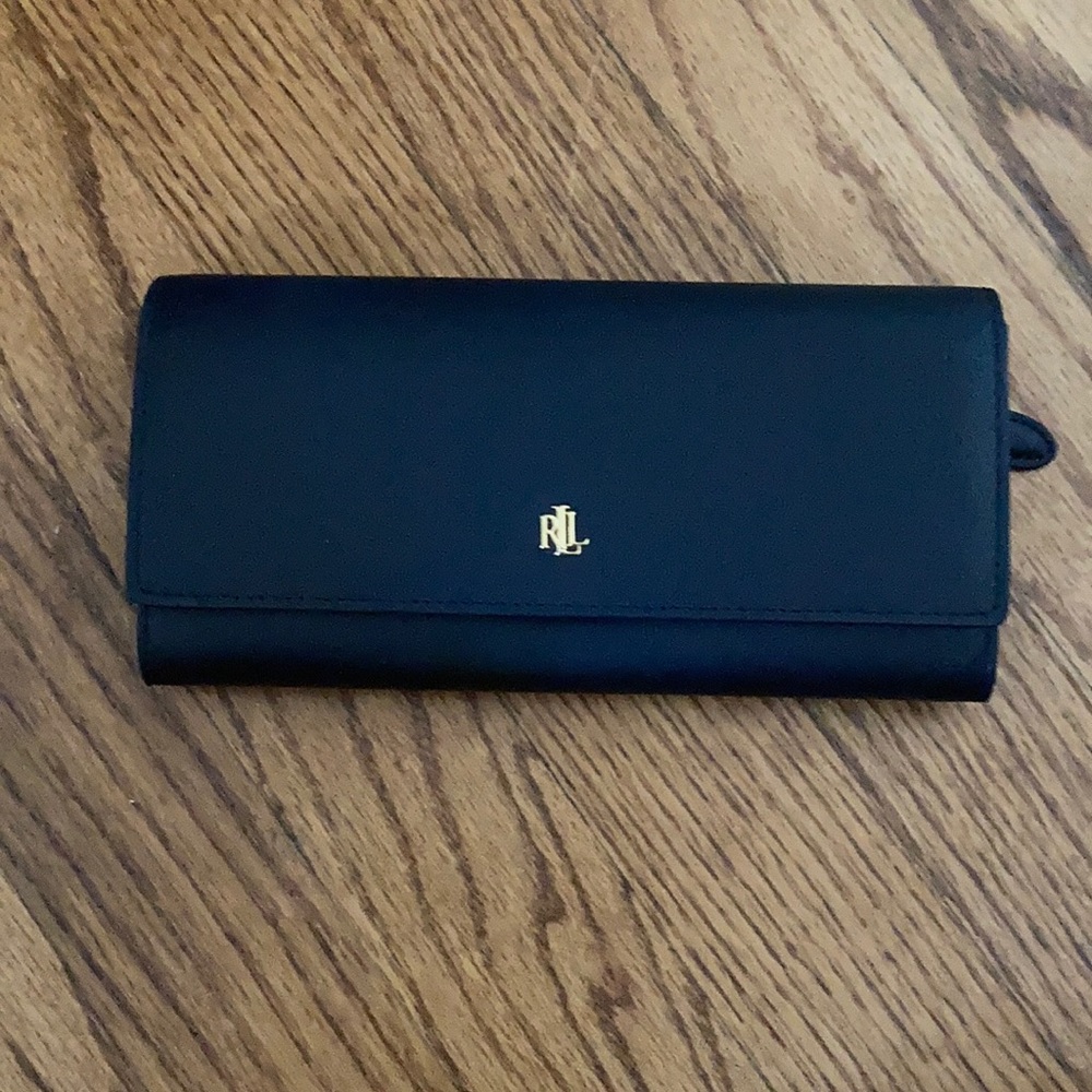 Lauren Ralph Lauren black genuine leather wallet
